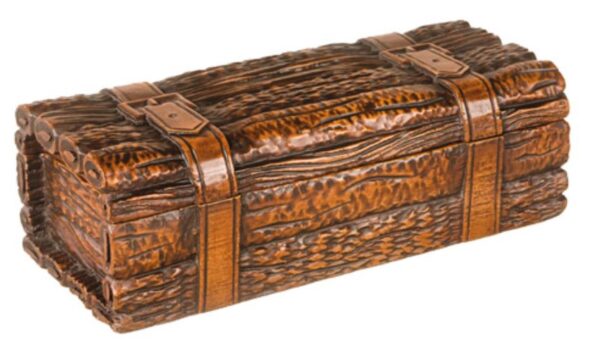 carved wood box